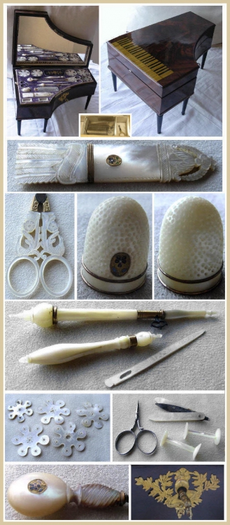 Антикварные инструменты для вышивки
