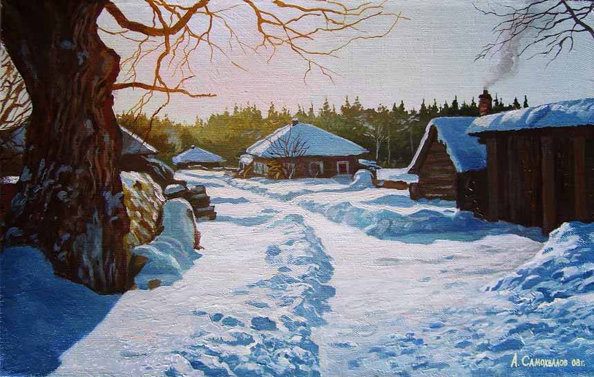 Зимние пейзажи Александра Самохвалова